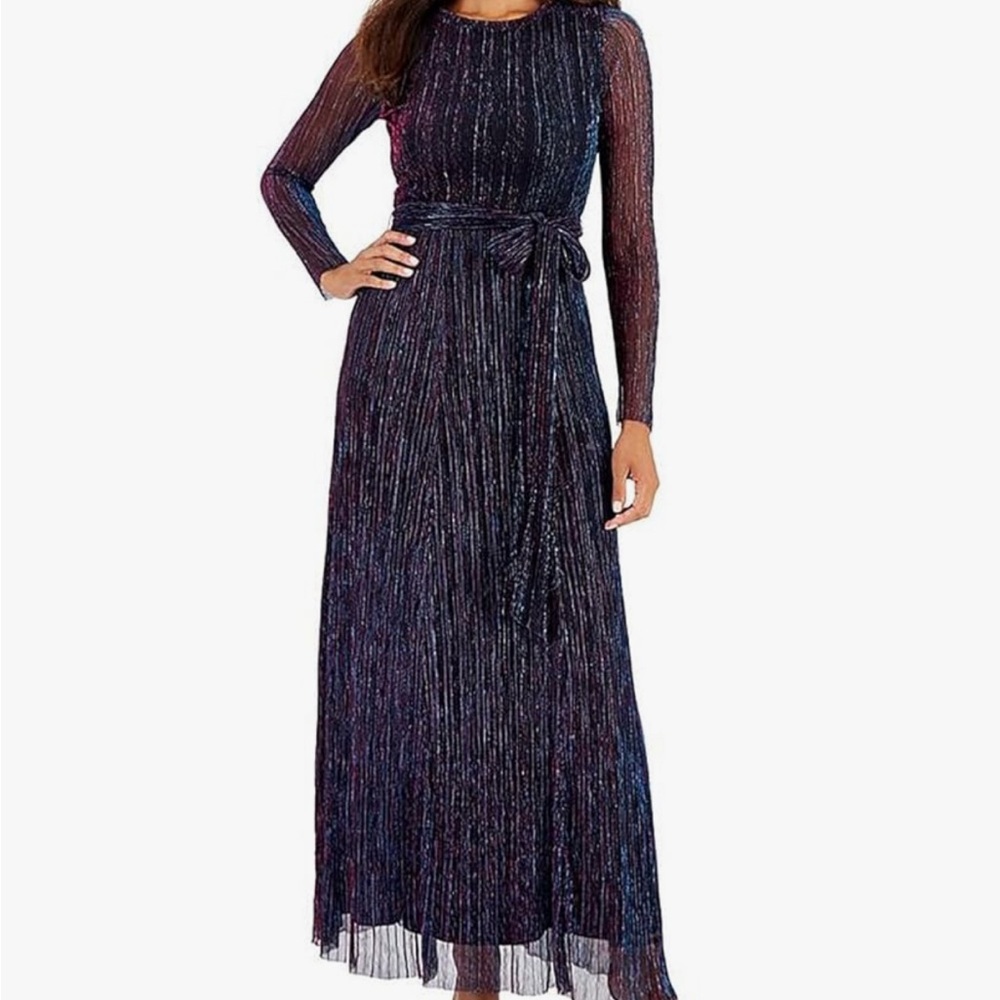 Elegant Navy Blue Evening Dress